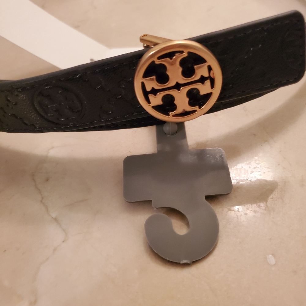 Midnight Leather tory Burch Belt Size Large